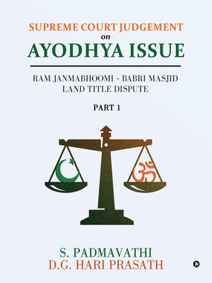 cover image of Supreme Court Judgement On Ayodhya Issue